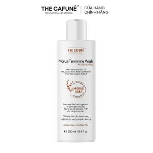 Dung Dịch Vệ Sinh Phụ Nữ Morus Feminine Wash The Cafuné Dưỡng Ẩm, Ngăn Mùi, Ngừa Khuẩn 225ml