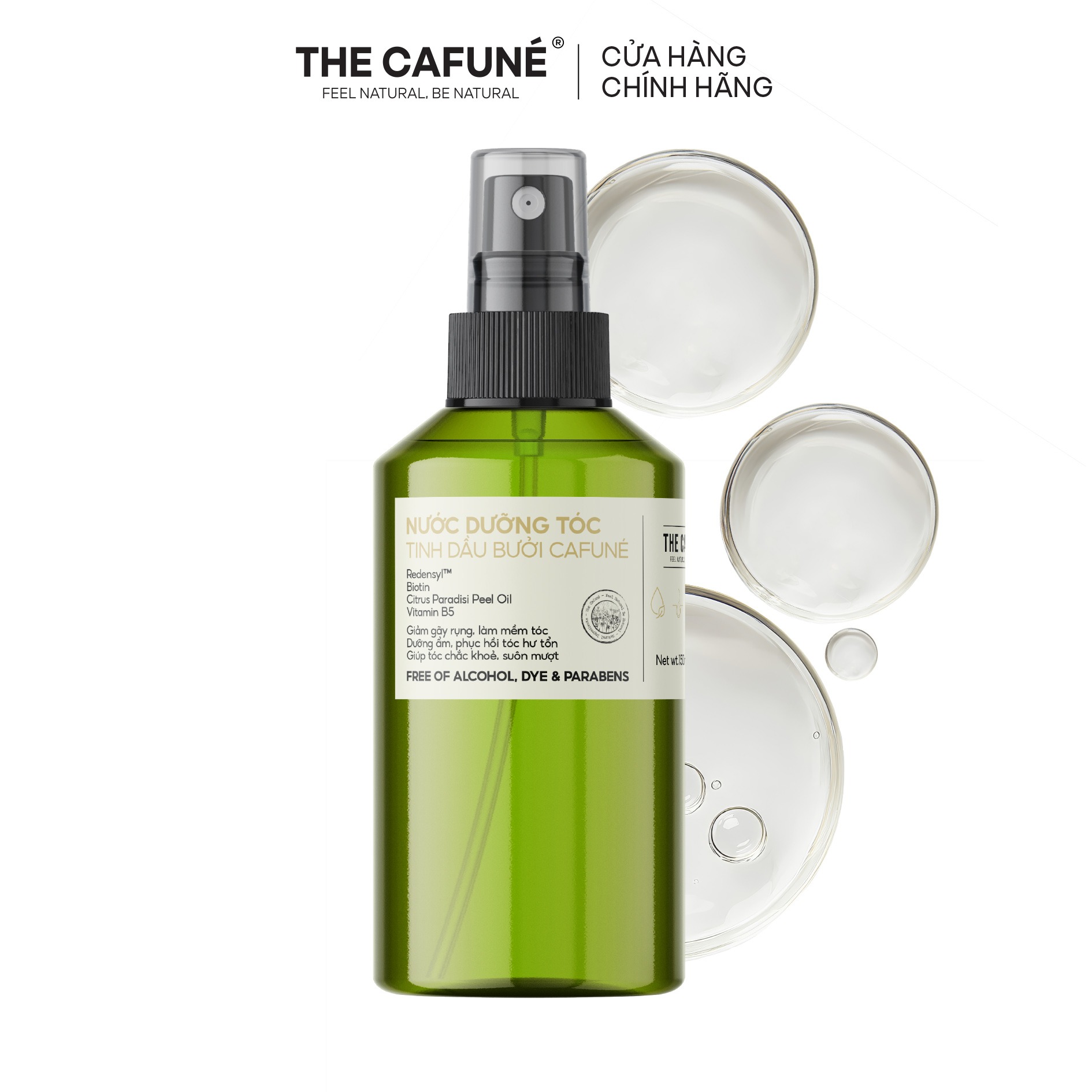 Nước Xịt Dưỡng Tóc Tinh Dầu Bưởi Cafuné 150ml